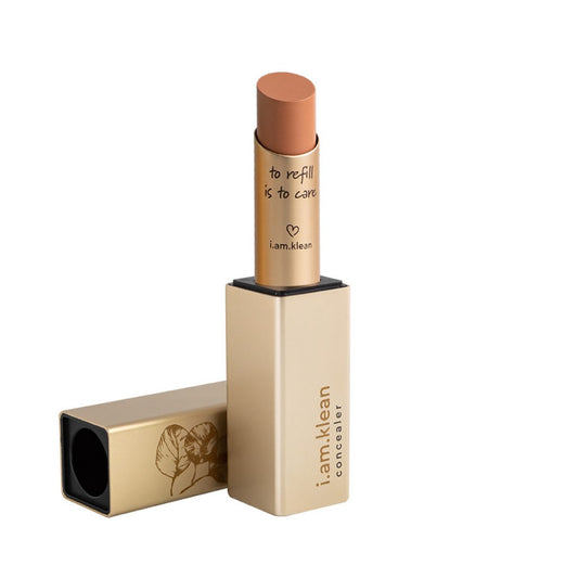 Refillable concealer stick peach